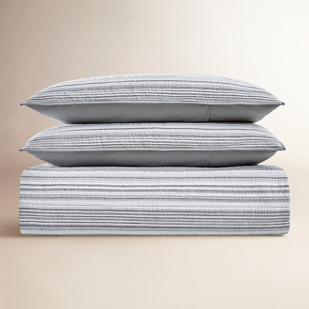 Everette Cotton Quilt Set, Twin Extra Long Quilt + 1 Standard Sham