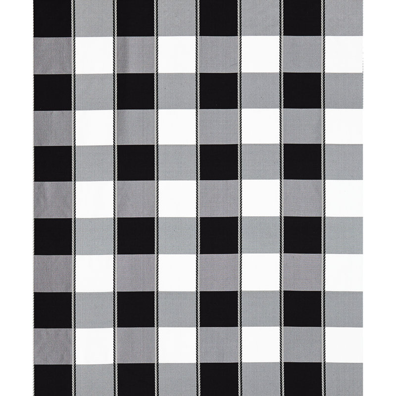 Tissu à carreaux Oriana Chelsea, Onyx