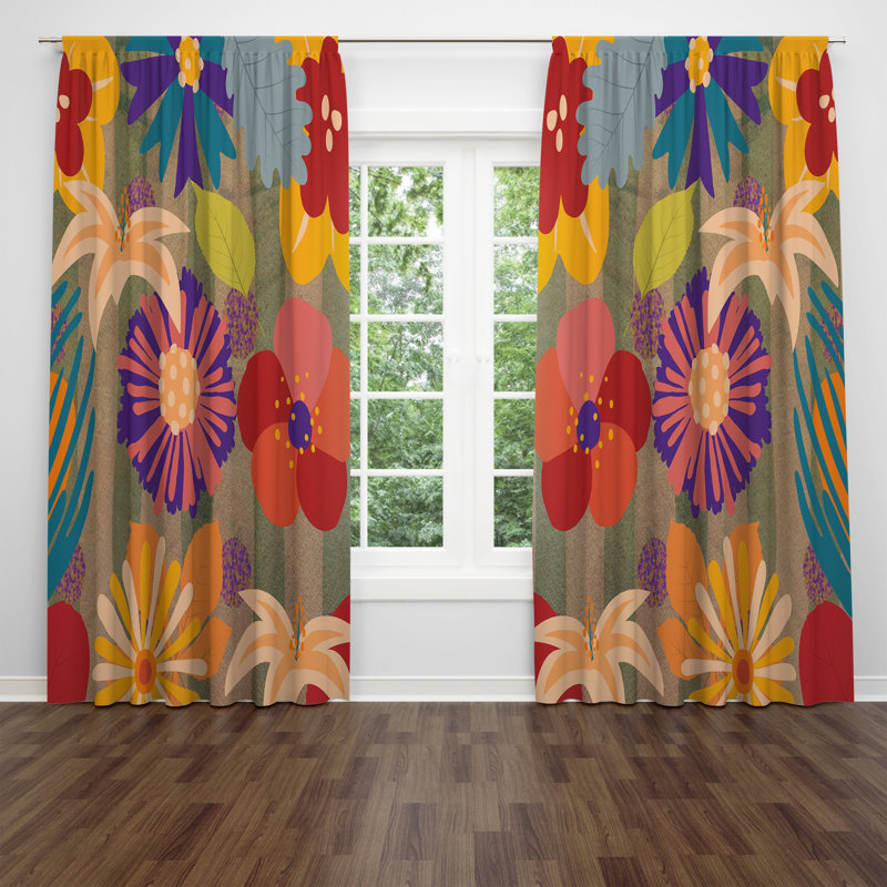 Paire de rideaux semi-transparents Larry, l 40 po x L 82 po