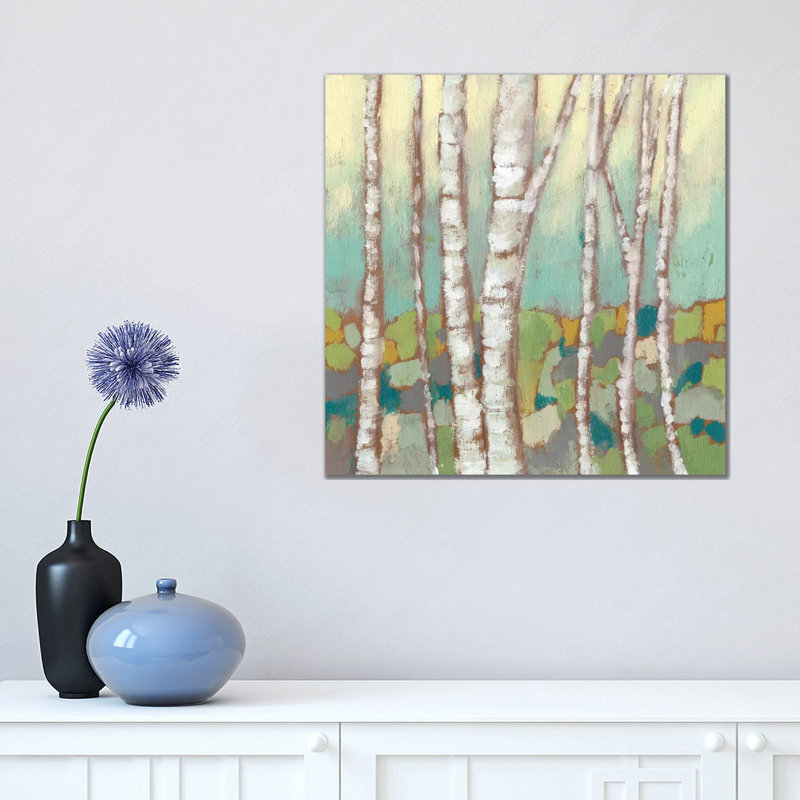 Kaleidoscope Birches II 1 Piece Wrapped Canvas Painting, 45.72 cm H x 45.72 cm W x 3.175 cm D