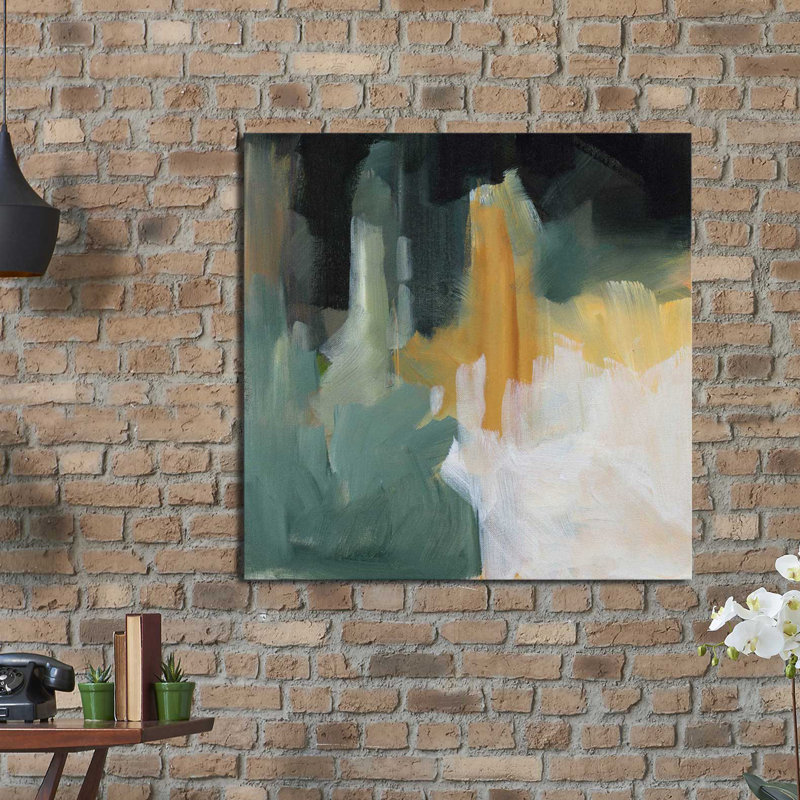 « remembrance square ii », reproduction de peinture à l’acrylique sur toile, H 18" x l 18" x P 1"