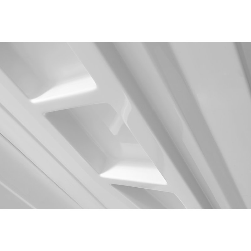 Forum 74'' White Acrylic Three Panel Shower Wall