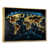 Toile avec cadre flottant or