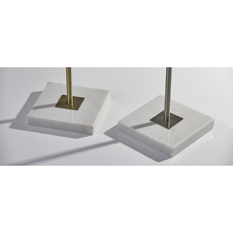 Lampe torchère sur pied 71 po Reed, Laiton antique