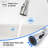 JS Pull Down Single Handle Kitchen Faucet with Deck Plate 3 Spray Modes Eco Water Saving-86643911