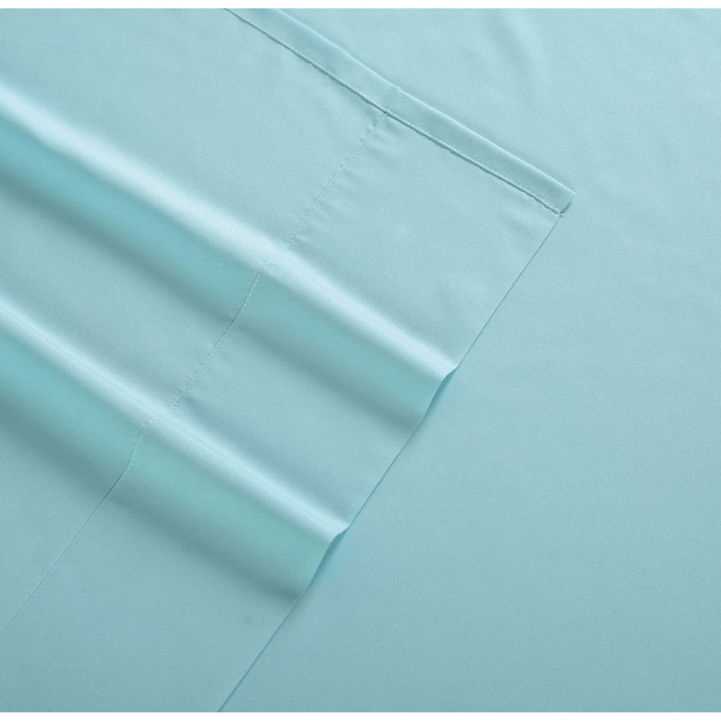 Everyday Microfiber Sheet Set, Turquoise, Queen Sheet Set with 2 Pillowcases