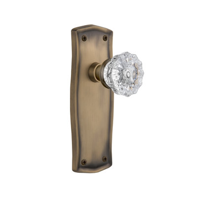 Prairie Plate with Crystal Door Knob