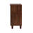 9 Pair Shoe Storage Cabinet with 2 Doors & 3 Shelves in Brown & White, 26.33" H X 29.95" W X 13.1"D