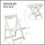 Table pliante Hips et 2 chaises, mobilier d'extérieur blanc rectangulaire pour une chaise élégante