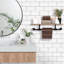 White with Black Grout Thin Vinyl Peel and Stick Backsplash Tiles for Kitchen(20-Pack/15.49 sq. ft.)-98043084