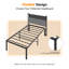 Structure de lit robuste, lit plateforme en métal sans sommier-1007321421-1039662290