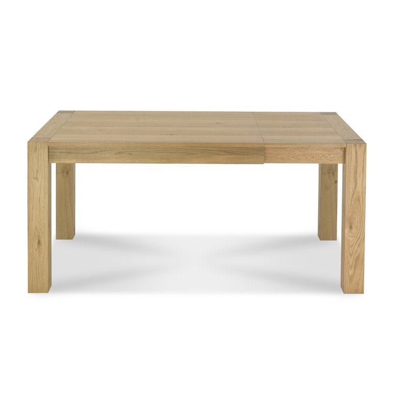 Caserta Extendable Oak Dining Table, Dark Oak, 75cm H x 125cm W x 90cm D