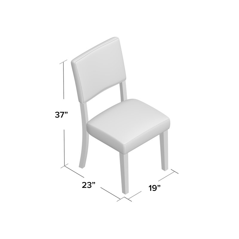 18'' H Linen Upholstered Side Chair