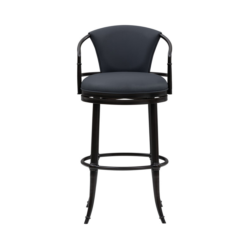 Tabouret de bar rotatif à hauteur de tabouret Otis, Bleu, Tabouret de bar (siège d'une hauteur de 30 po)