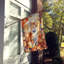 Chat en feuilles d'automne-112700500