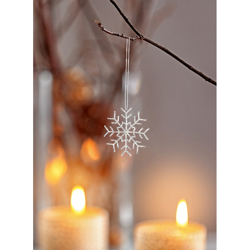 Serene 0.25'' Glass Holiday Shaped Ornament