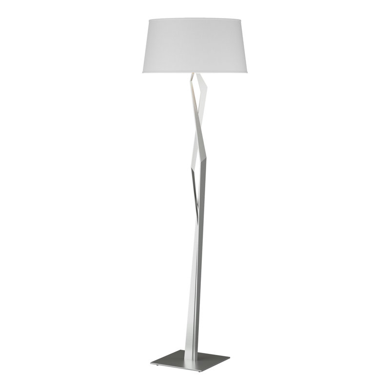 Facet 66" Novelty Floor Lamp, Natural Anna, Vintage Platinum