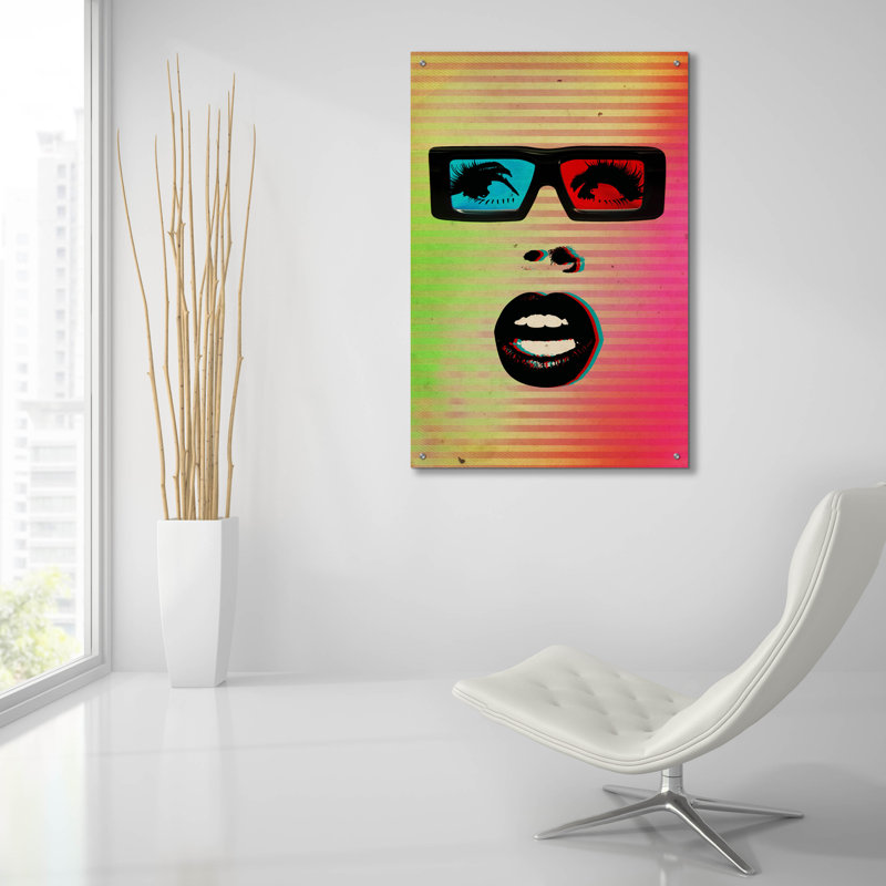 " 3D " Print, 36" H x 24" W x 0.2" D
