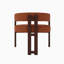 Fauteuil en tissu chenille avec dossier ouvert-796738175