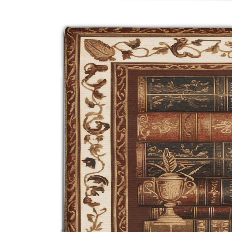 Tapis d'intérieur et d'extérieur brun français, Rectangulaire 2 pi x 3 pi