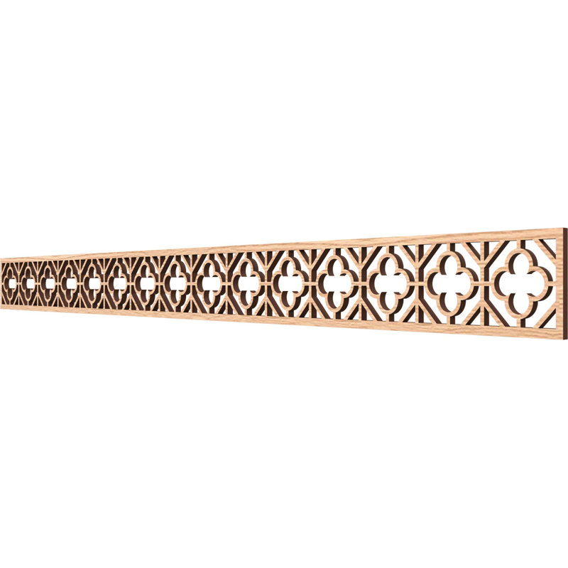 Moulure Hazelton, Chêne rouge, H 4 po x l 46,375 po x P 0,375 po