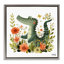 «Floral Happy Alligator», art mural encadré par Roozbeh Bahramali-1699665225-1702953445