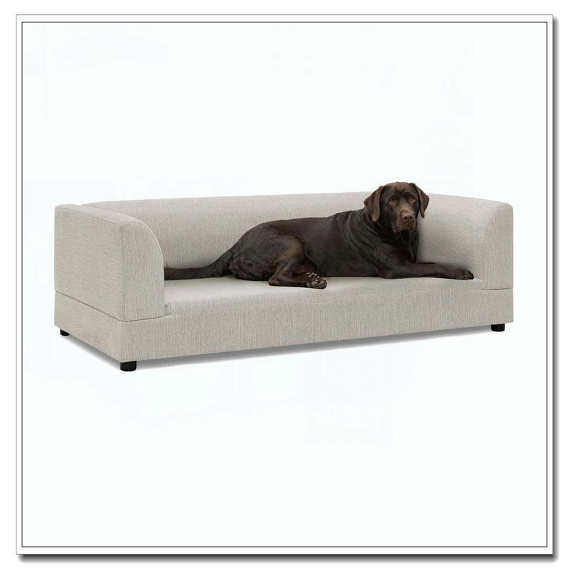 Canapé confortable surdimensionné pour animaux de compagnie de taille moyenne / grande, Beige