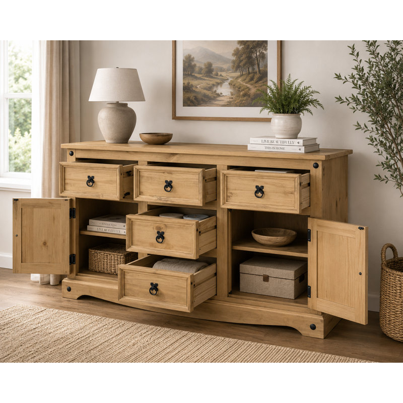 Tawanna 125cm Solid Wood Sideboard