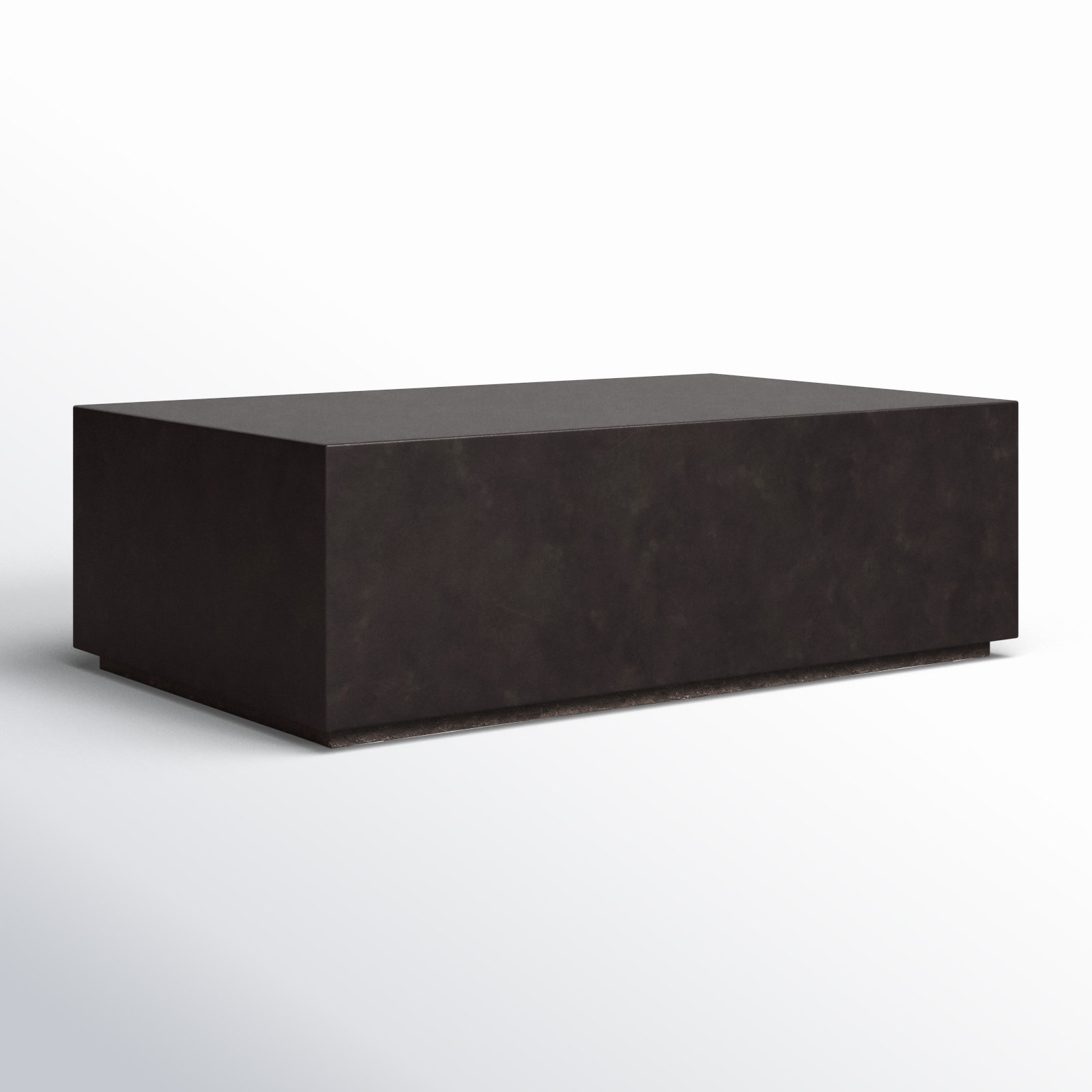 Block Coffee Table, Lava Brown