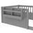 Taquile Kids Wood Floor Bed with Fence & Built-In Bookshelf-122581917-122581919