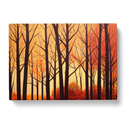 Hypnotic Autumn Forest - Wrapped Canvas