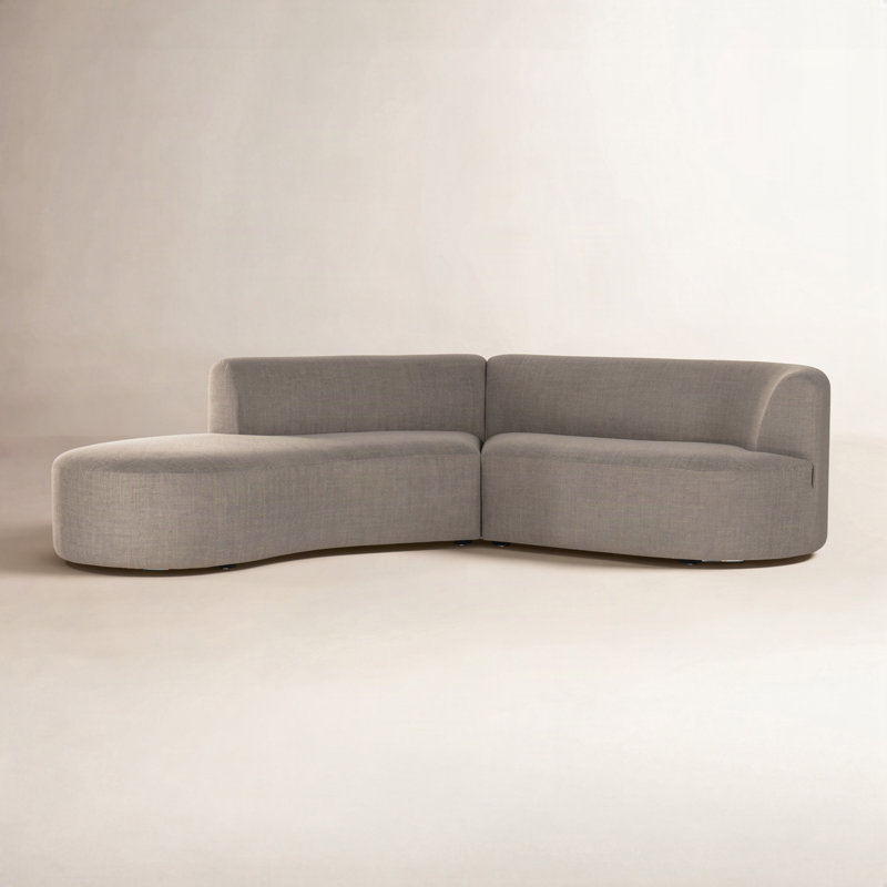 Valeta Sectional, Gibson Mink Polyester Blend, Left Hand Facing
