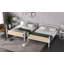 Lit superposé simple TG au-dessus de simple TG, lits superposés détachables industriels avec garde-corps pour adolescents, blanc