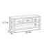 Banc de rangement pour chaussures 39,4 po