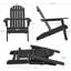 Chaise Adirondack pliante en bois massif Bennir-92464932