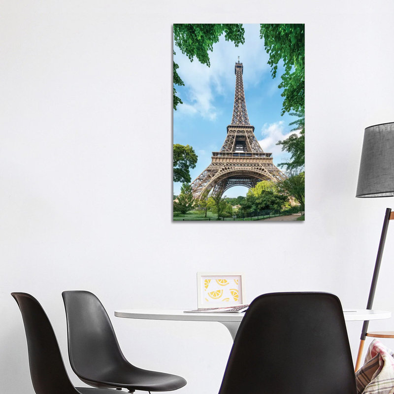 Eiffel Tower In Summer, Paris, France by Jan Becke - Wrapped Canvas Print, 101.6 cm H x 66.04 cm W x 1.91 cm D
