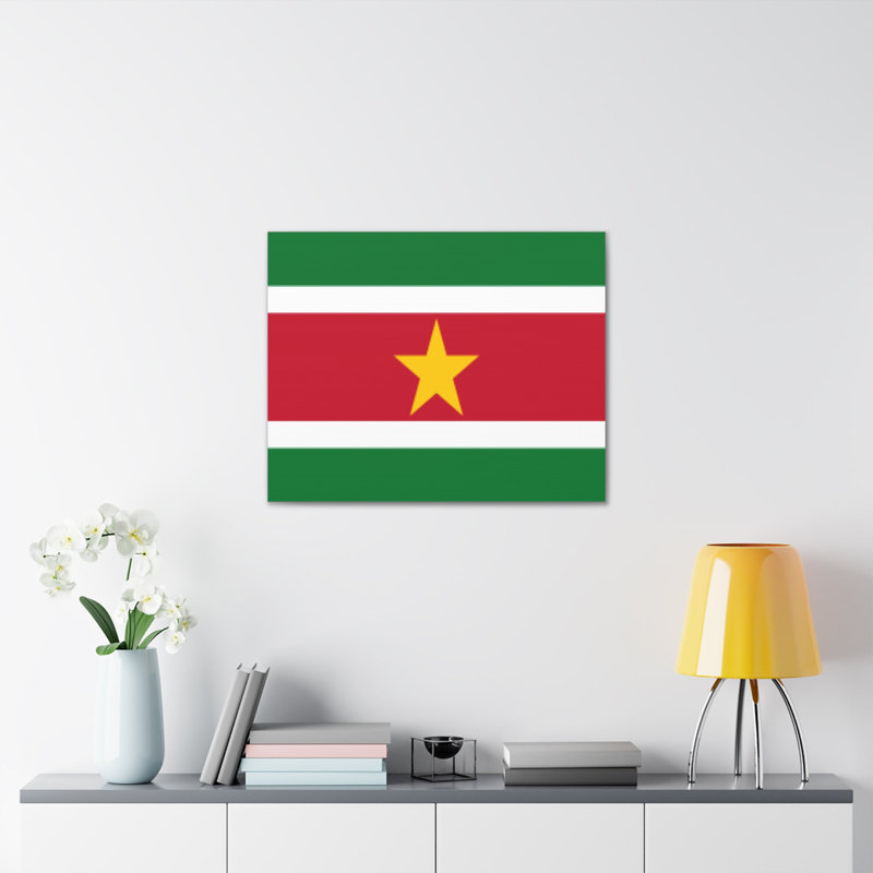 " Suriname Country Flag ", 12" H x 16" W