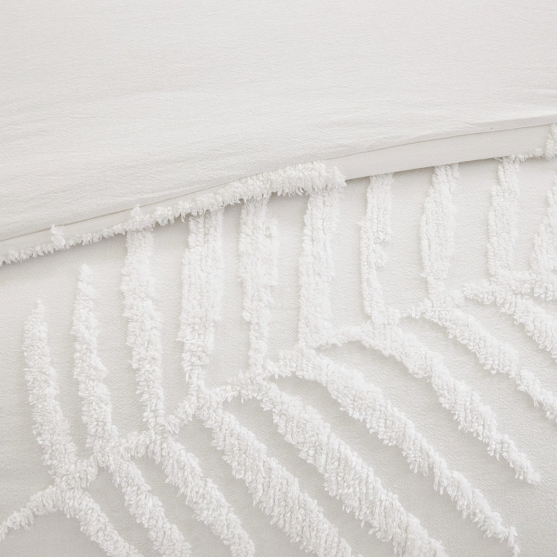 Édredon très grand / très grand - chenille de coton, décor de chambre à coucher de style bord de mer, maison de plage tropicale