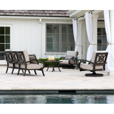 Jivko 5 - Person Outdoor Seating Group with Cushions