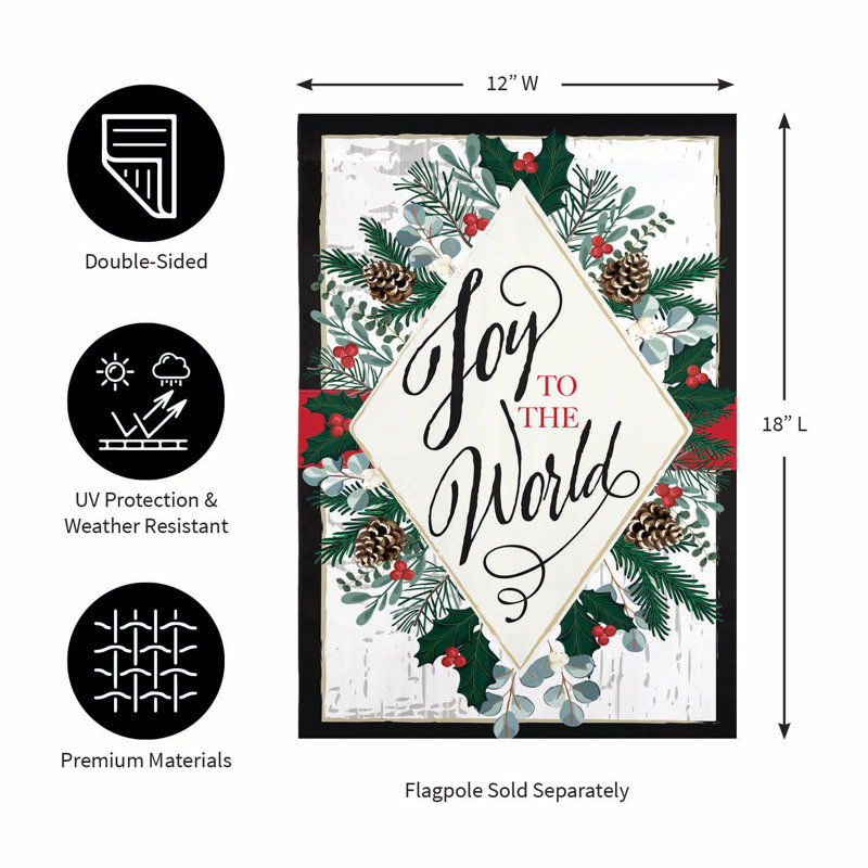 Drapeau de jardin Joy to the World