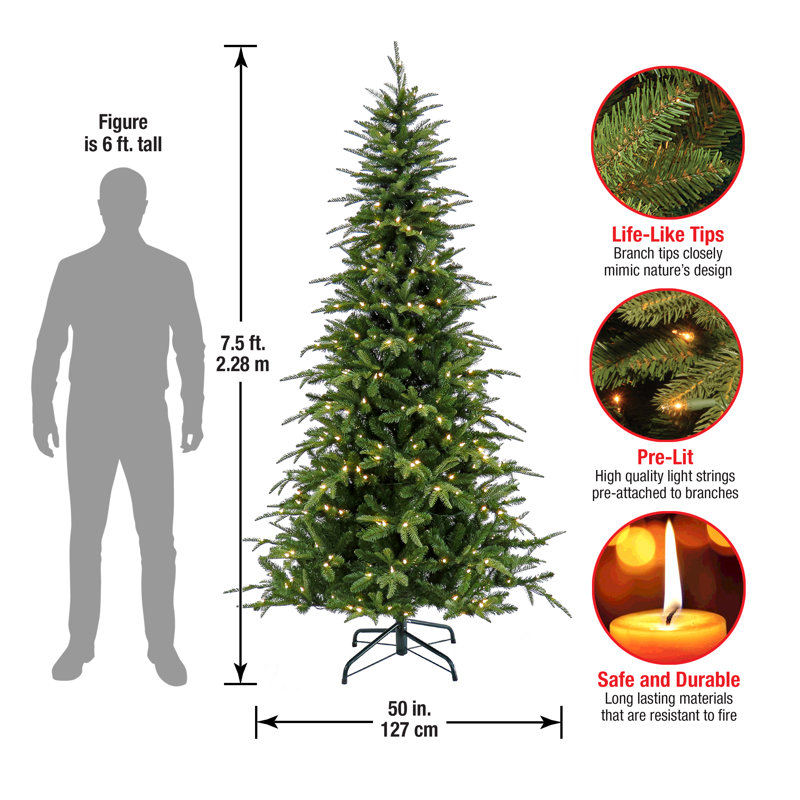 The Pine Aisle® 7,5 pi. Pin arrière éclairé avec lumières DEL