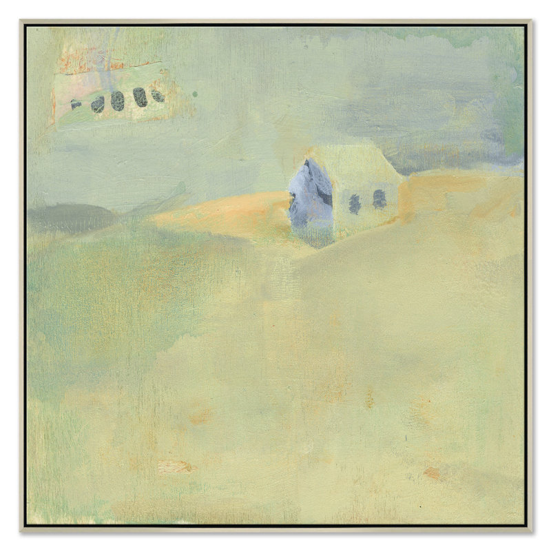 Cottage in the Country by Jill Krasner - Single Picture Frame Painting on Canvas, Silver
