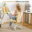 Fauteuil de bureau réglable en velours-1165779990