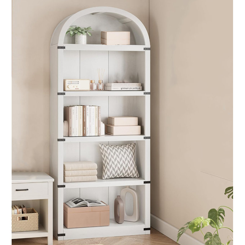 182.1cm H x 76.2cm W Bookcase, White
