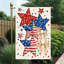 Drapeau patriotique étoile à double face, 12 po x 18 po, 4 juillet