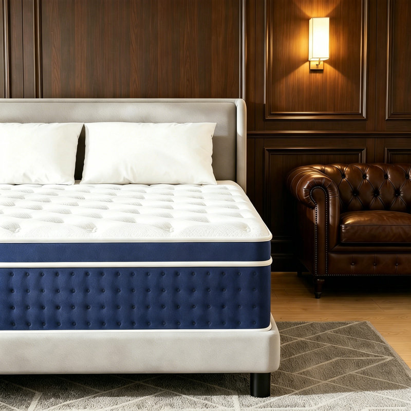 Creevery 30cm Memory Foam Pocket Sprung Mattress 7-Zones Support 2000 Mattress, Super King (6')