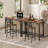 35"Narrow Bar Table,Pub Table for Dining Room, Counter Bar Tables with Sturdy Metal Frame-1732864581