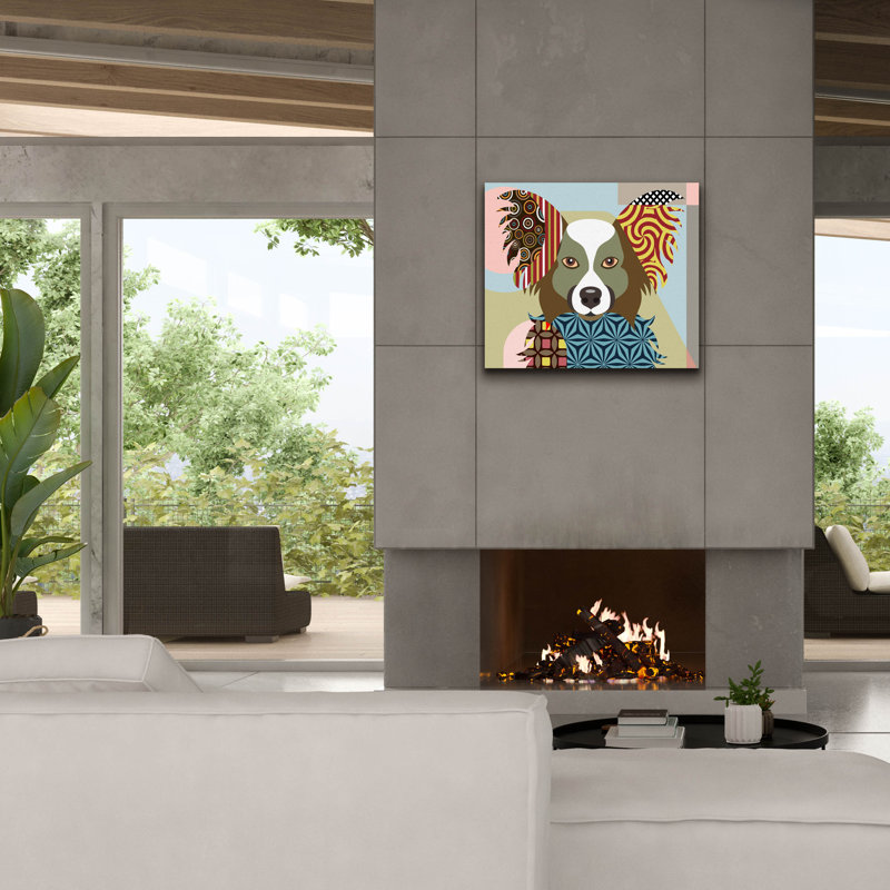 "Papillon" par Lanre Adefioyue, H 26 po x l 30 po x P 1,5 po