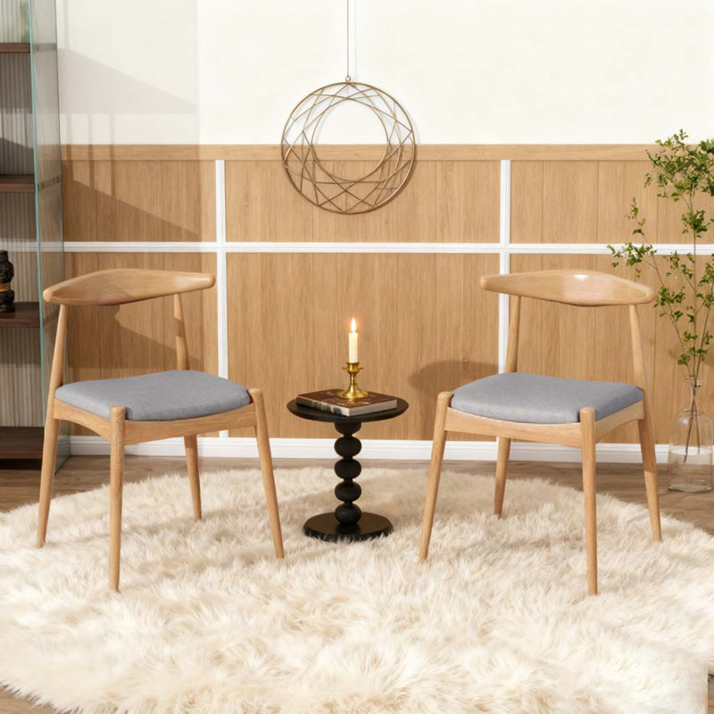 Dining Chairs with Ergonomic Backrest