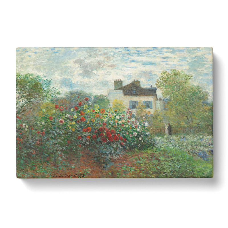 Garden In Argenteuil by Claude Monet - Wrapped Canvas, 40cm H x 60cm W x 3cm D